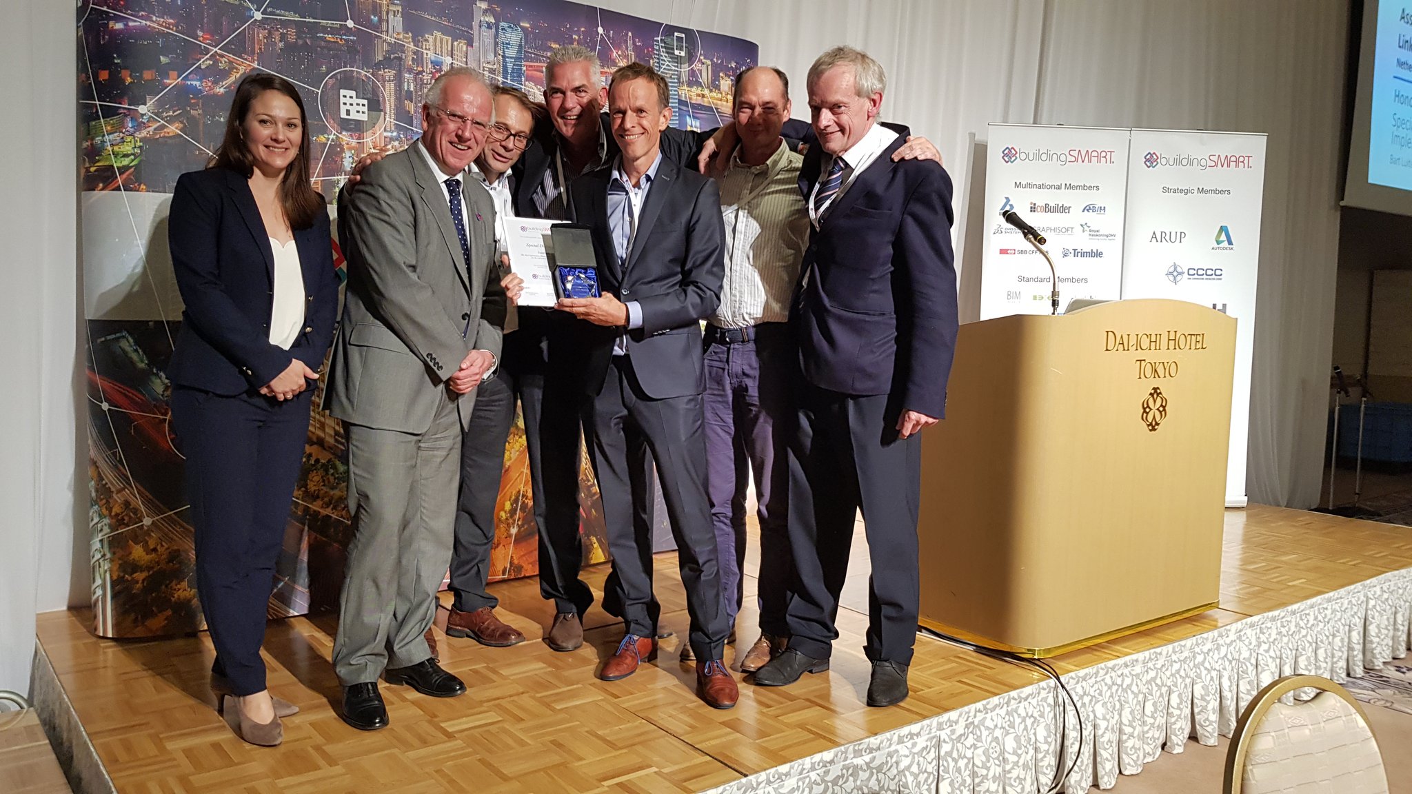 Interlink team at the buildingSMART Award 2018